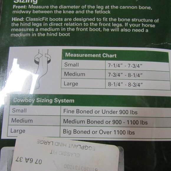 Classic Equine Classic Fit Protective Boot Hind CF200 Eggplant Large - Picture 4 of 5